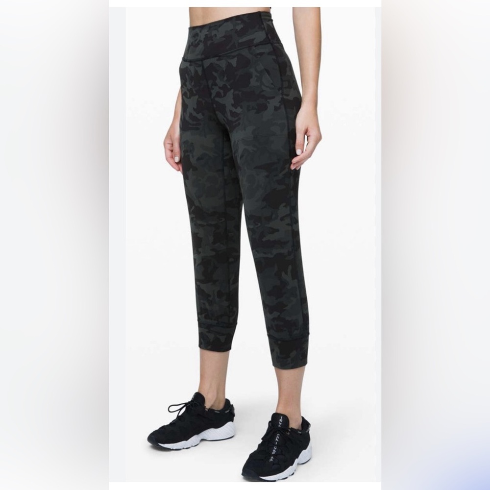 lululemon athletica Black Camo Track Pants